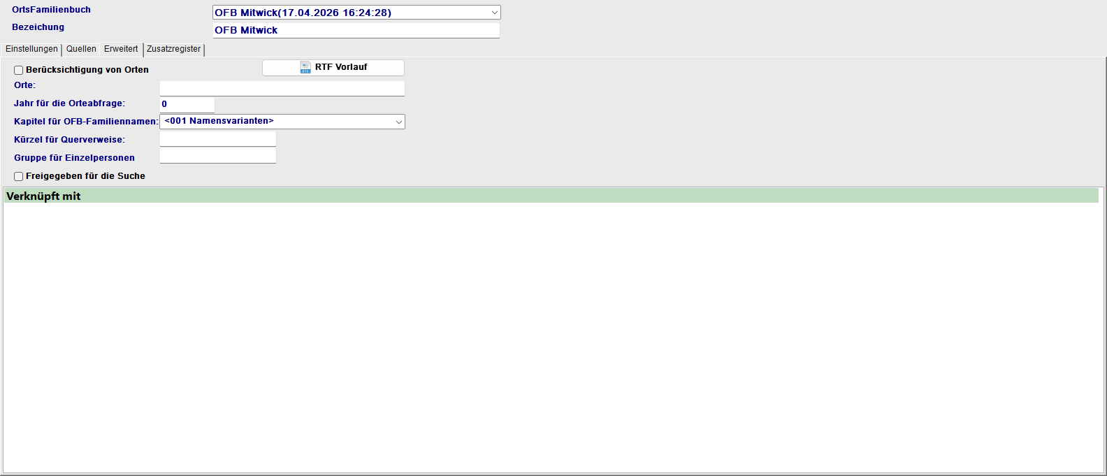 OFB-Dialog Tab Erweitert