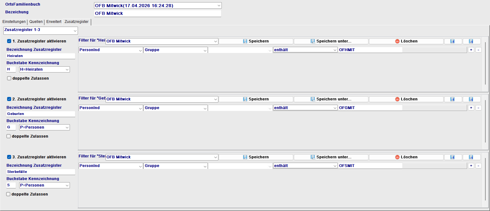 OFB-Dialog Tab Zusatzregister